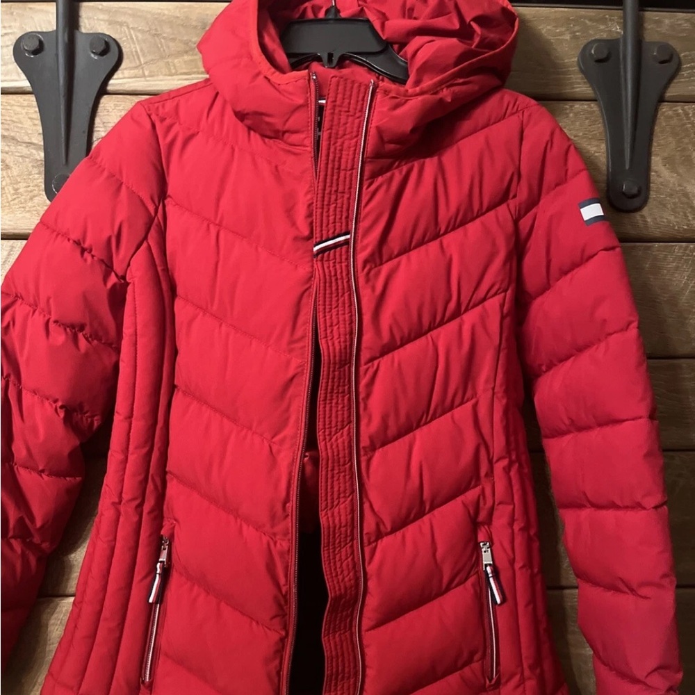 Tommy Hilfiger Kids Red Puffer Jacket